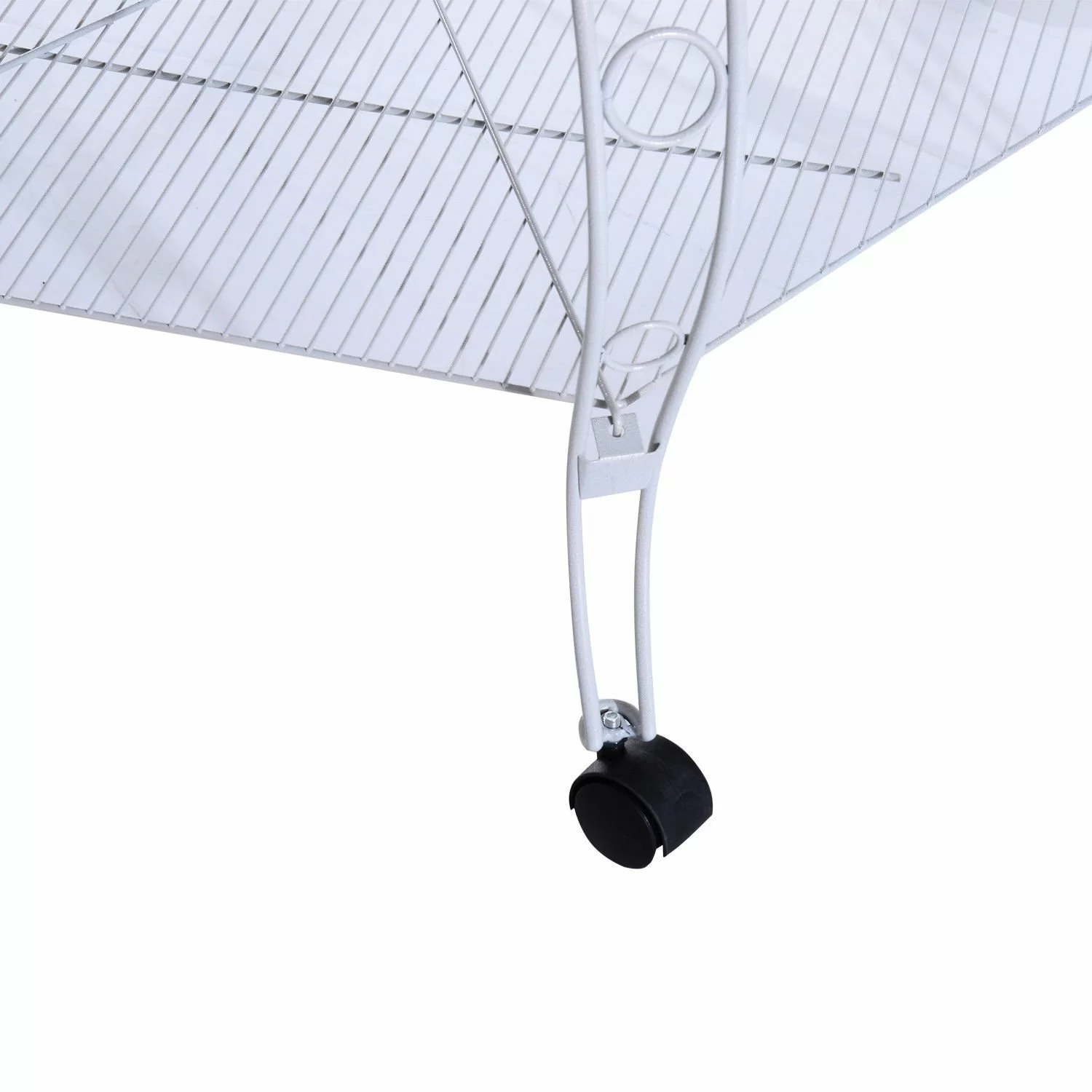 Franconia 79'' Iron Pointed Top Flight Cage with Wheels