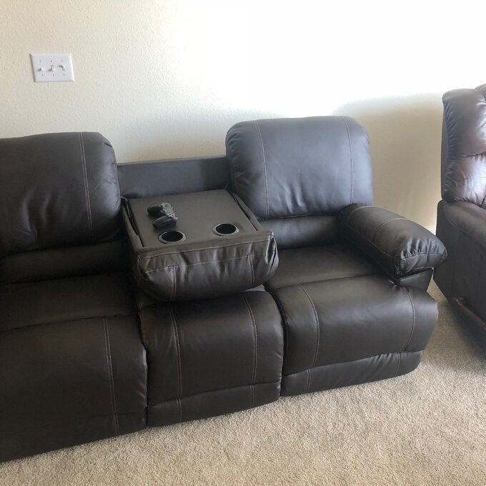 Edgar 81'' Vegan Leather Sofa