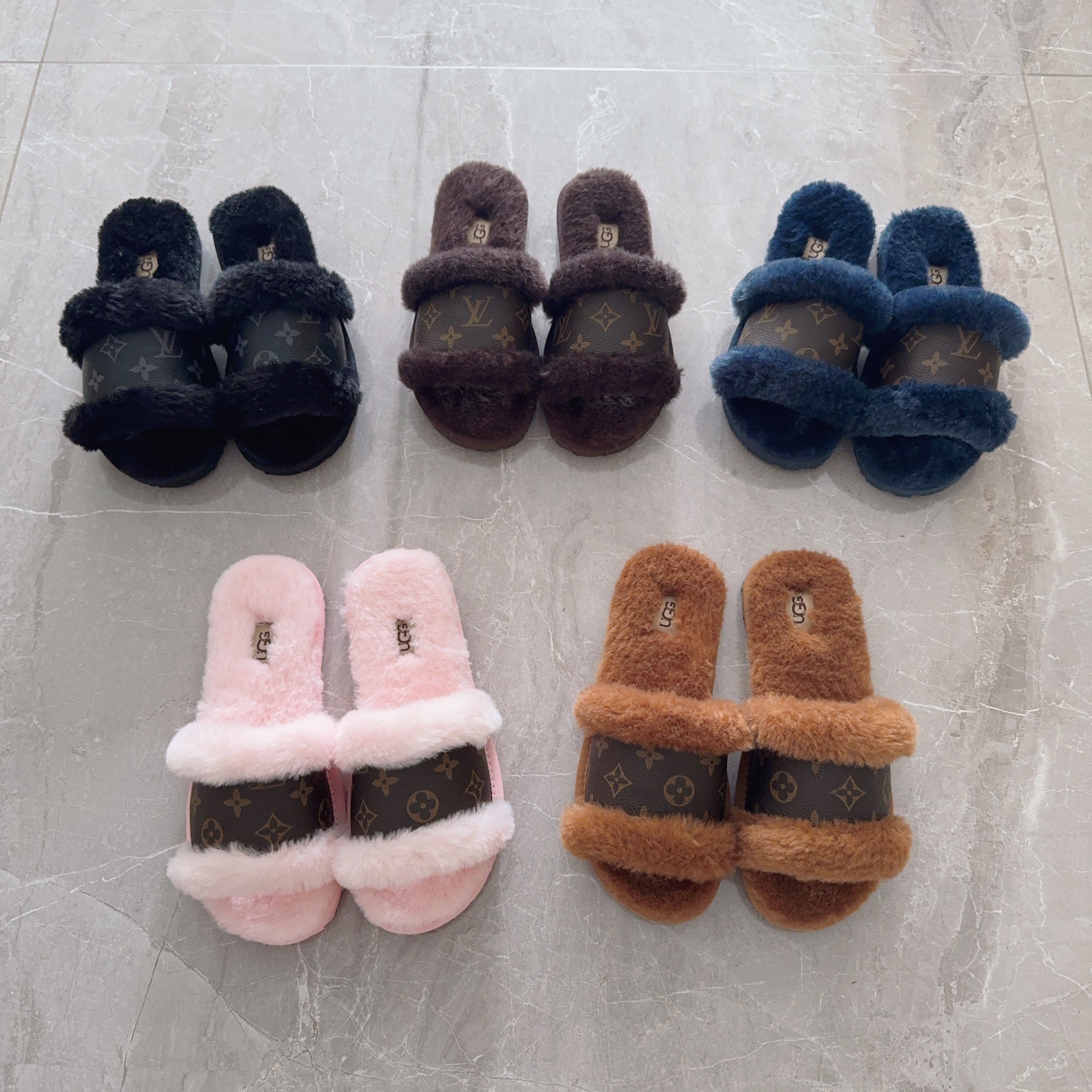 UGG Kids Collaboration Slide Sandals
