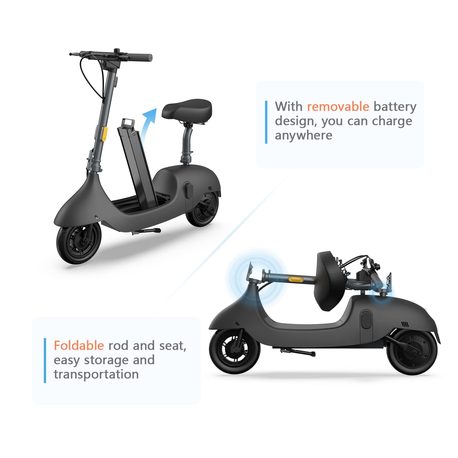 Electric Scooter with Seat