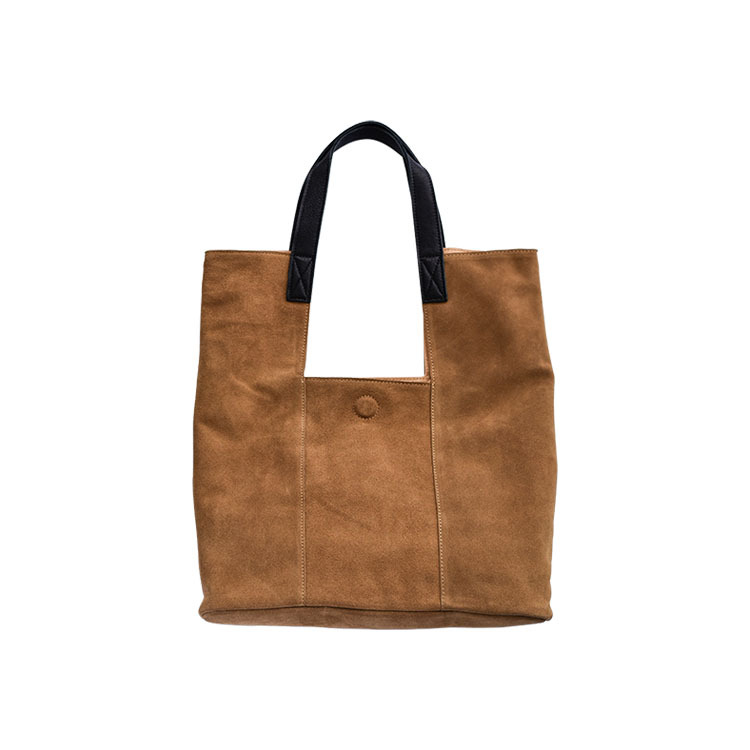 Suede Leather Tote Bag