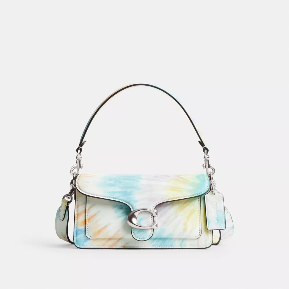 Tabby Shoulder Bag 20 With Rainbow Tie Dye Print