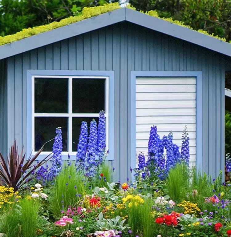 Attached slide house