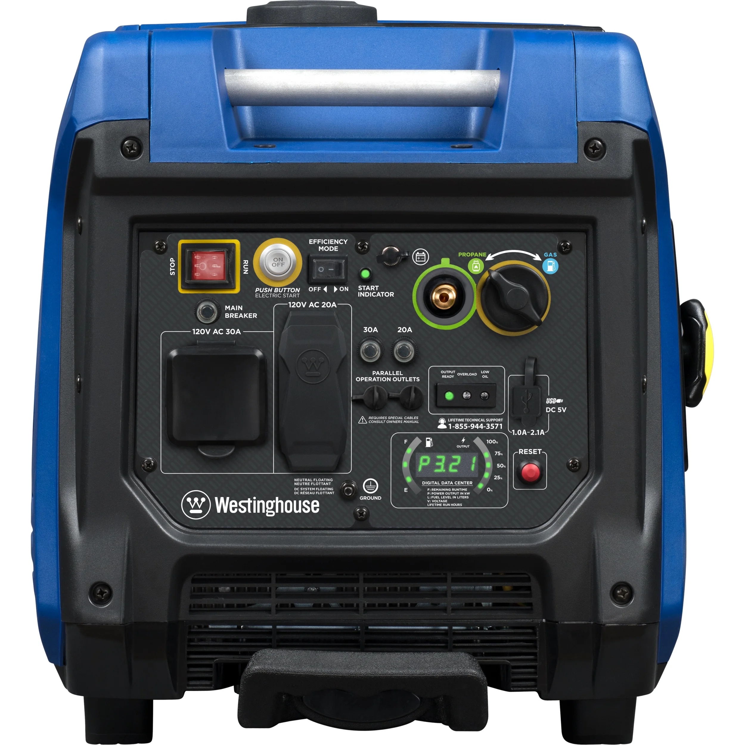 Westinghouse 4500 Peak Watt Electric Start Dual Fuel Inverter