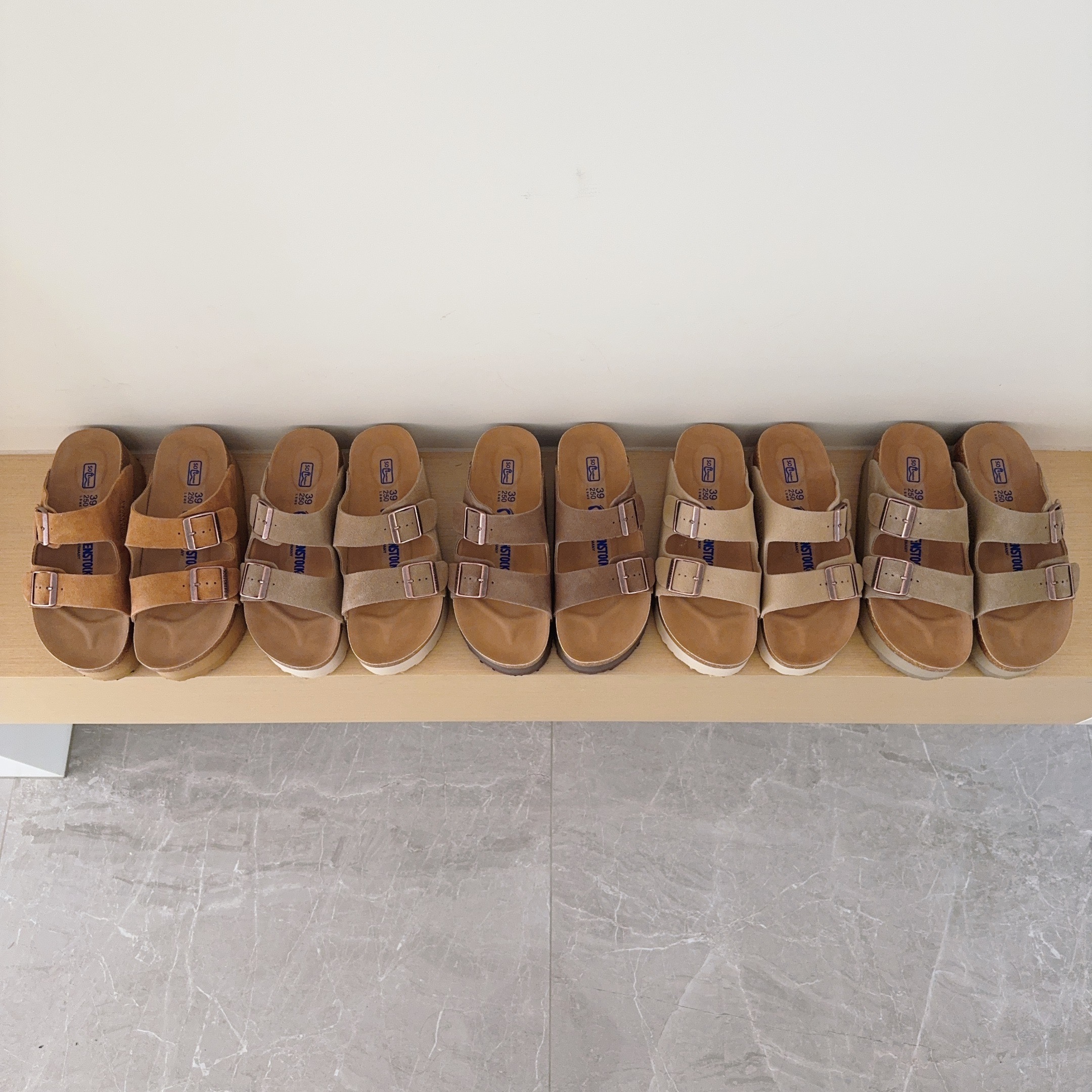 Platform 6 Cm Birken-Style Two-Strap Sandals