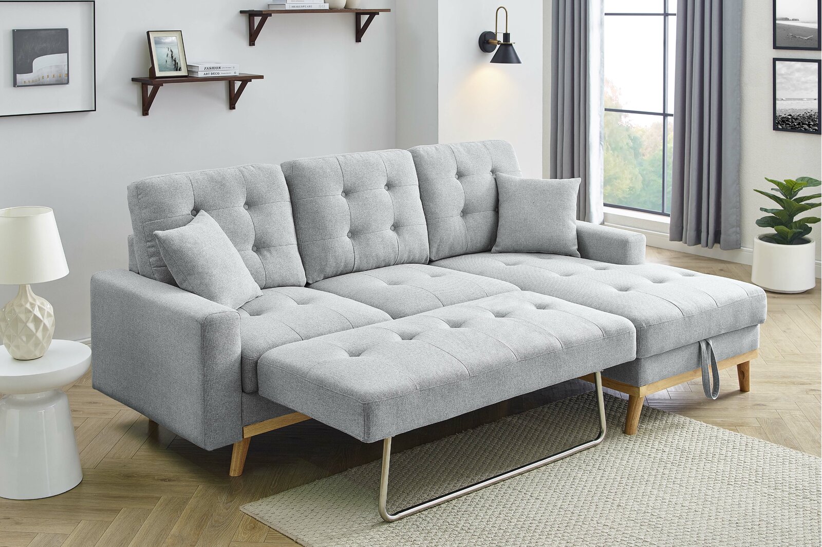 Jaheim 91'' Upholstered Sleeper Sofa