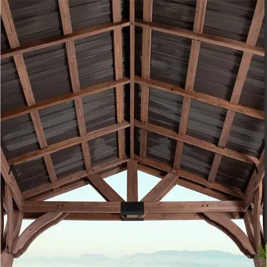 Solid Wood Patio Gazebo
