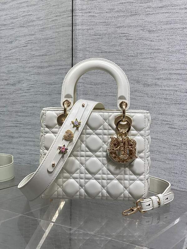 Lady Dior Bag Large White