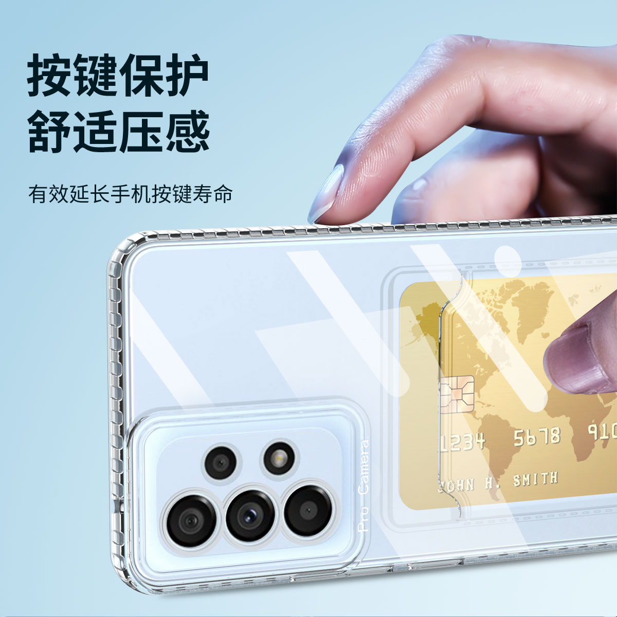Galaxy A32 Protective Case Clear - back view
