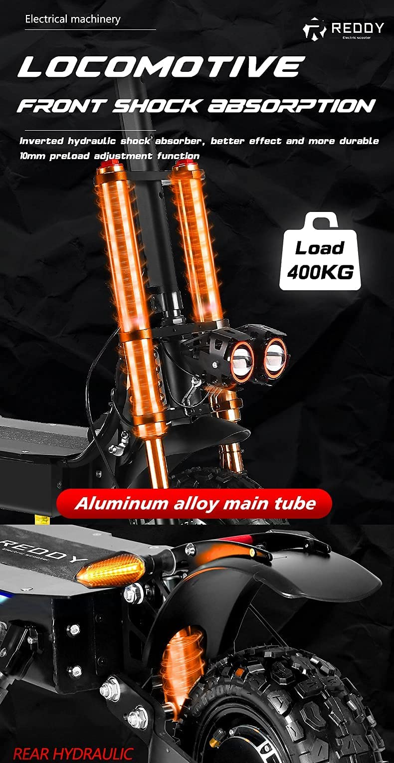 60V 5600W Dual Motor Electric Scooter Adults 50 MPH Max Speed