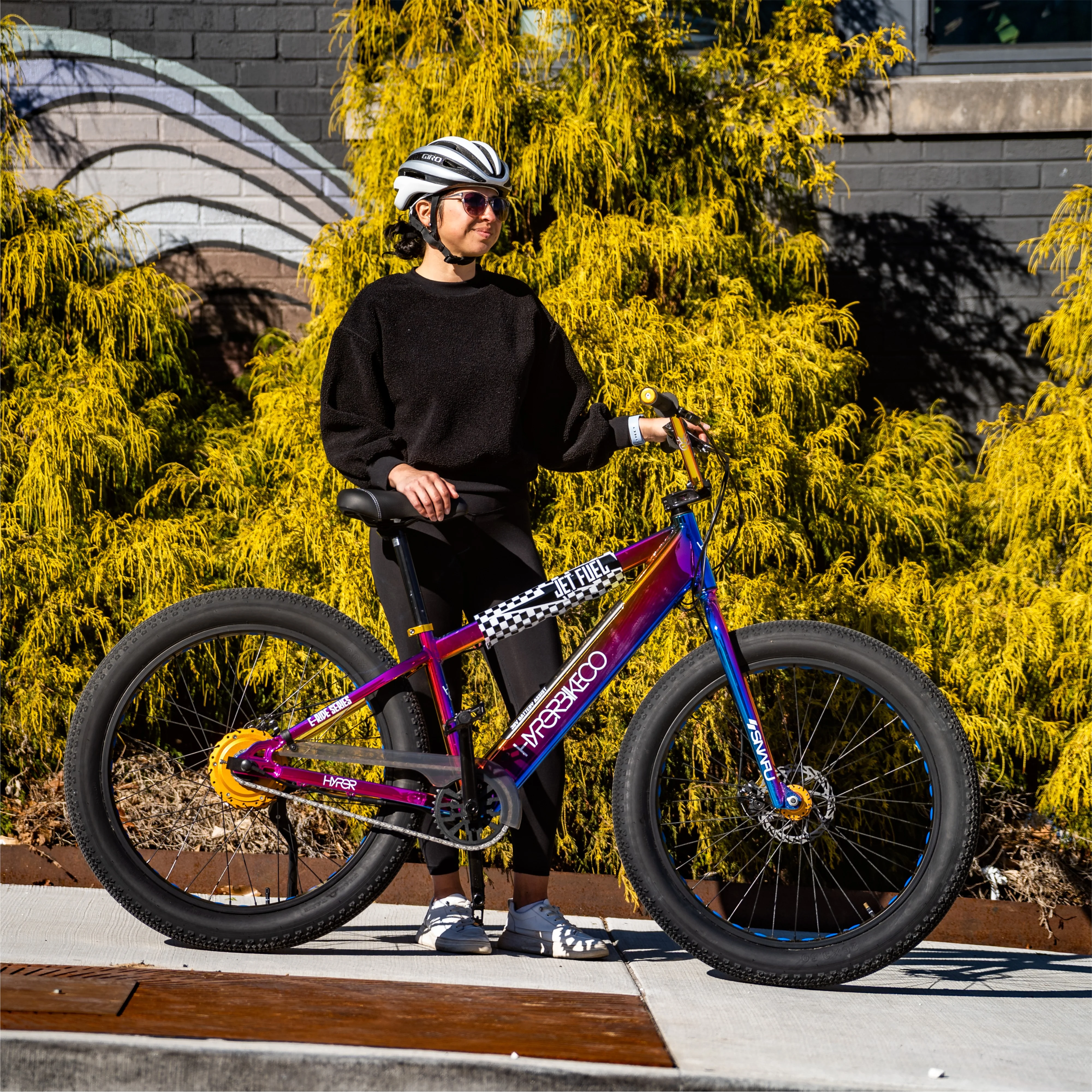 Hyper Jet Fuel 26in Fat Tire Electric BMX Bike, 250W, 36V