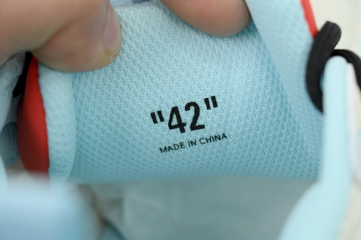 Off-White Be Right Back Powder Red Blue white OMIA295S 26FAB005 7626