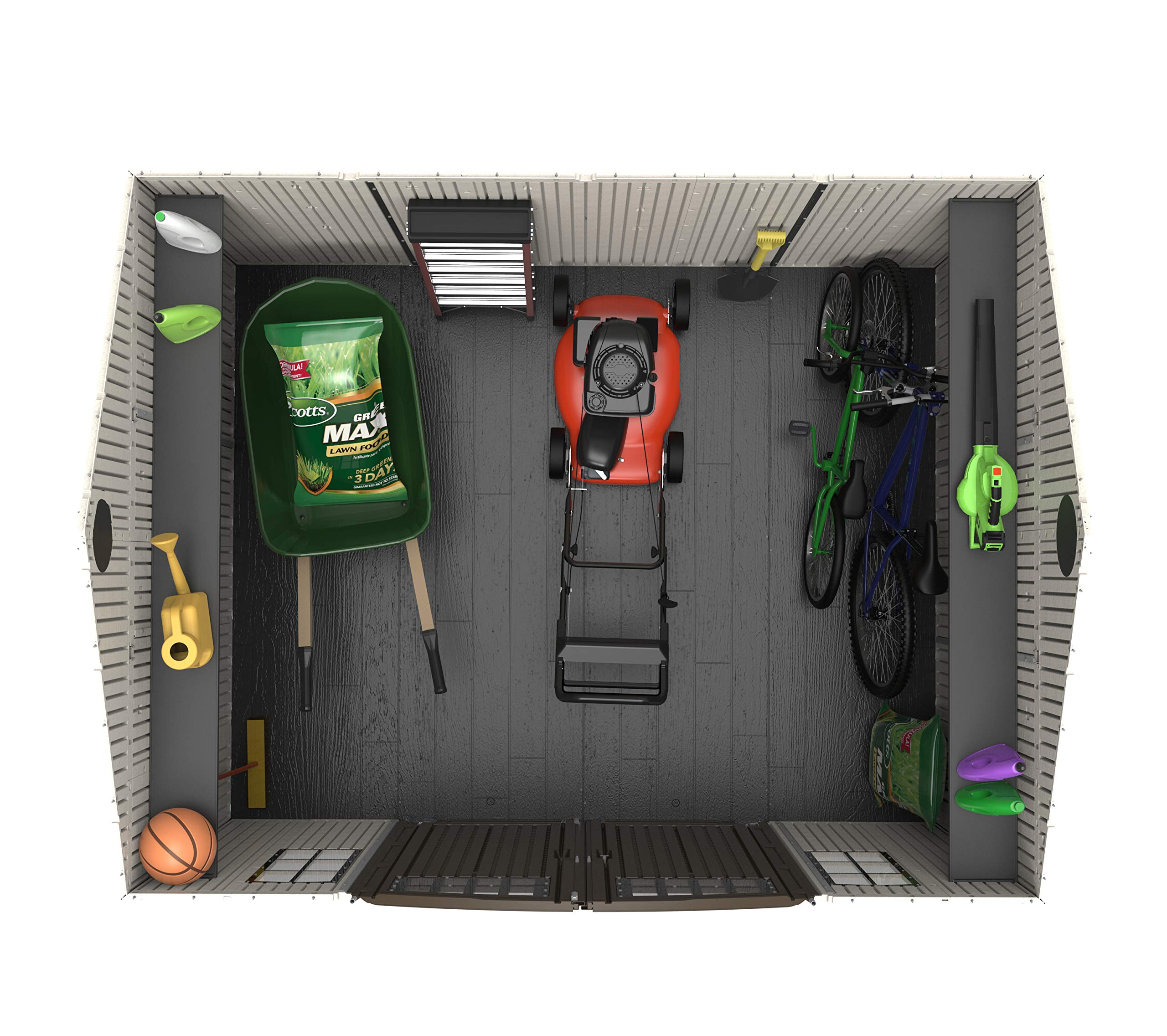 【Storage Shed】10 x 8 Ft. Storage Shed, Gray