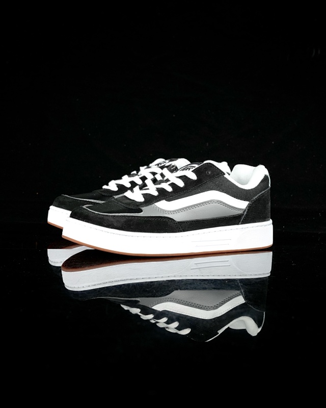 Vans Knu Skool Black Grey Padded Tongue Chunky Sneakers