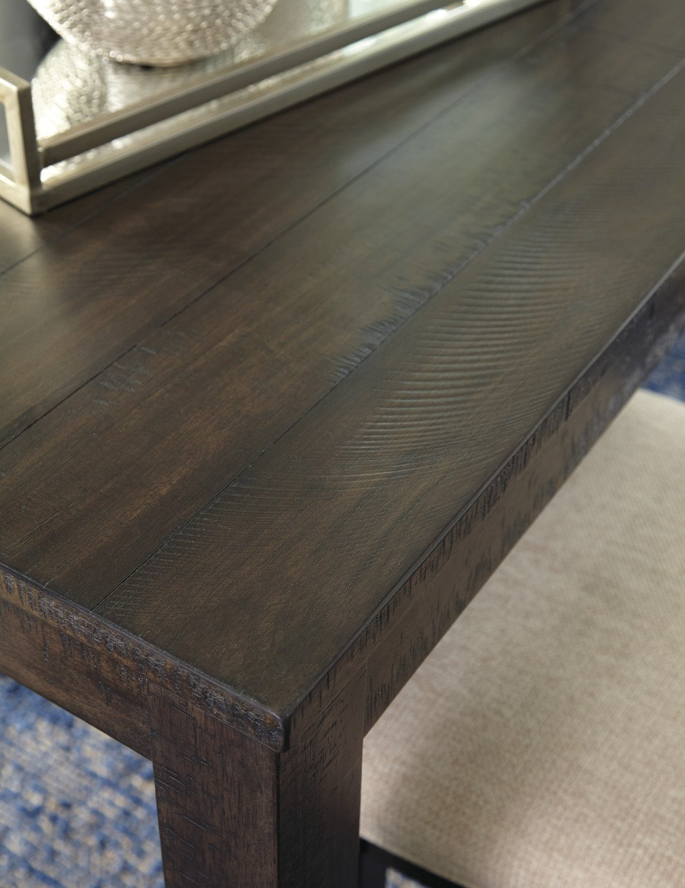 Dining Room Table Set with 6 Upholstered Chairs
