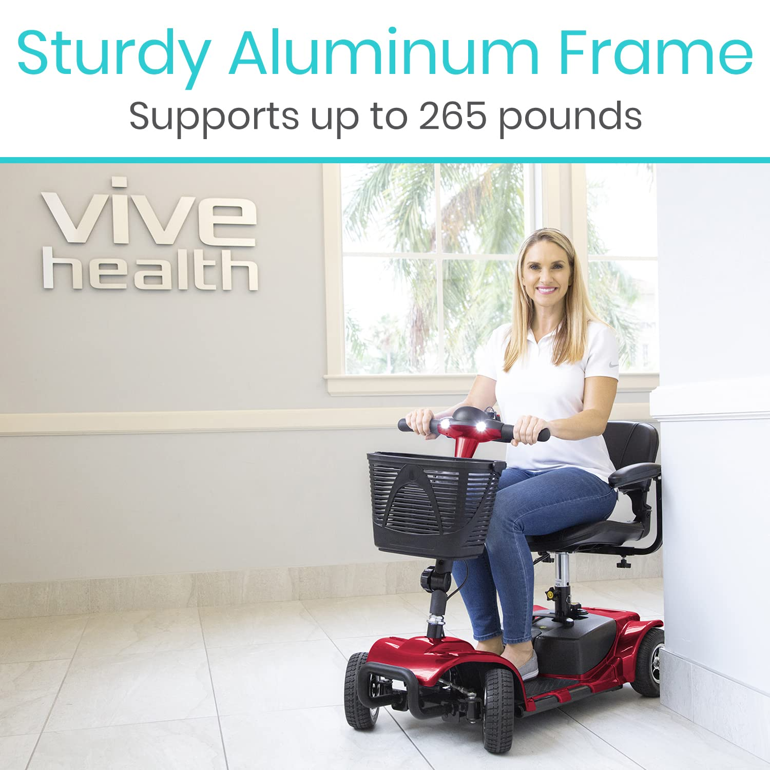 Vive 4 Wheel Mobility Scooter - Electric Powered Wheelchair