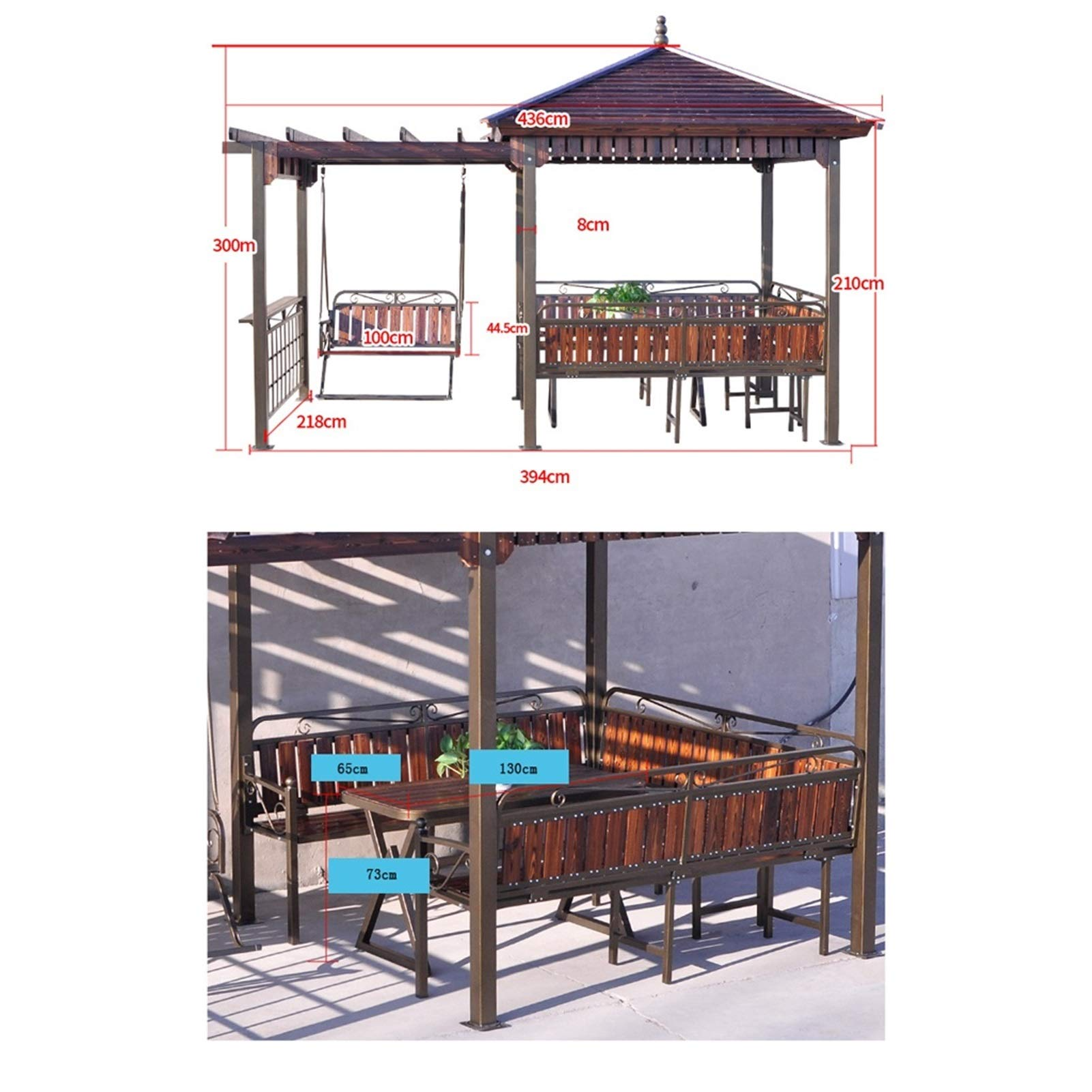 Outdoor Pergola Villa Garden Furniture