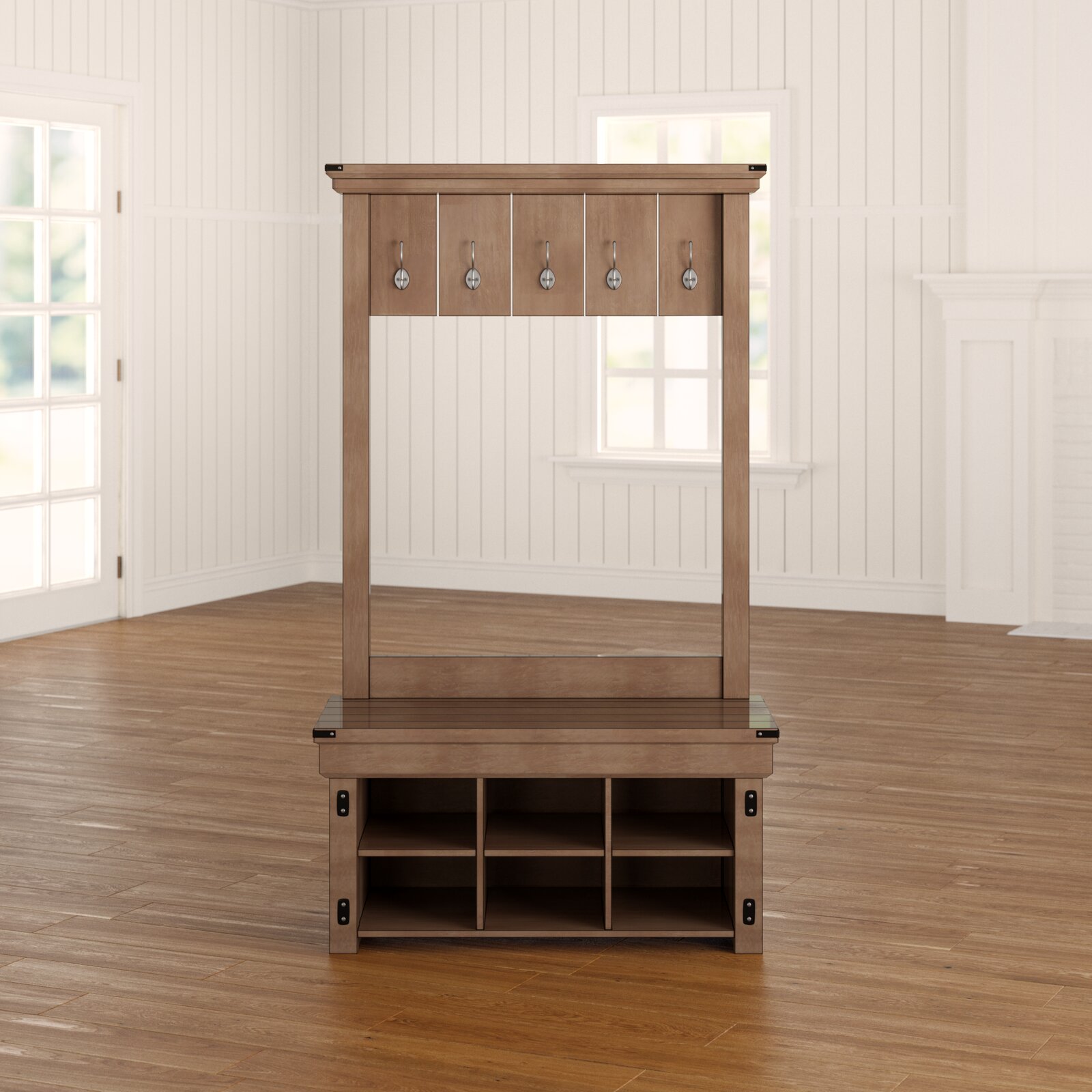 Lauver 40'' Wide Hall Tree with Shoe Storage