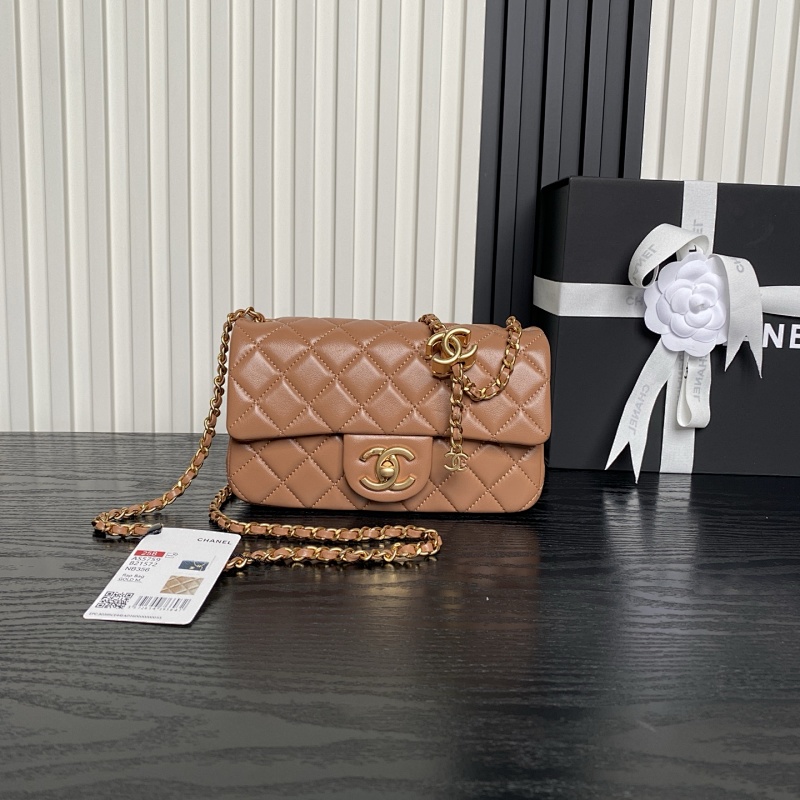 Chanel AS5759 Lambskin Gold Classic Flap Bag Small