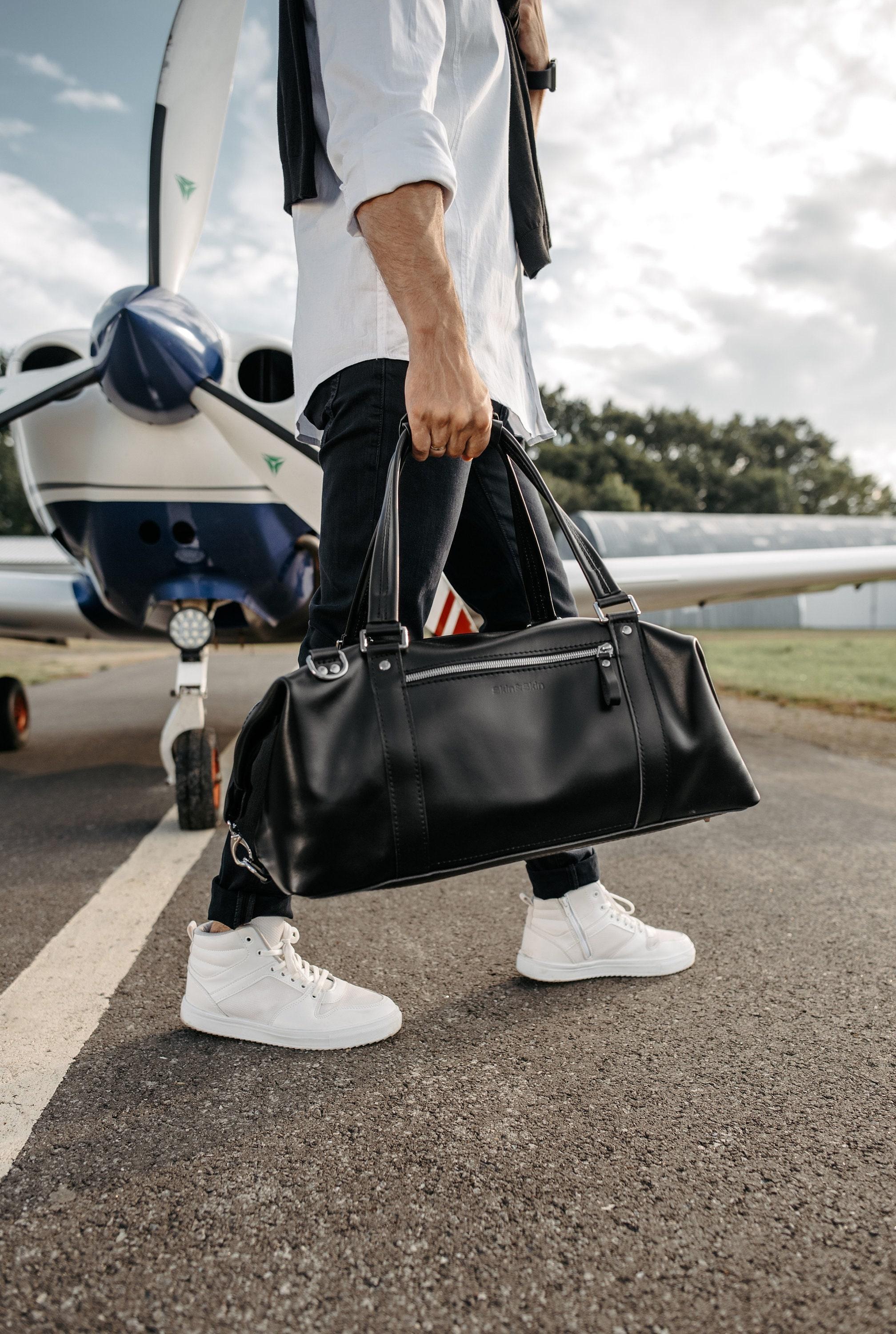 The Premium Leather Weekender Duffle Bag
