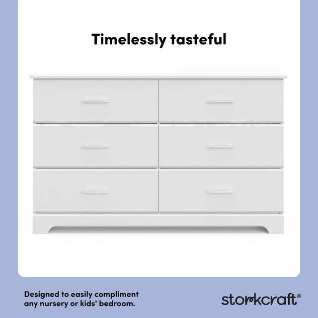 Storkcraft Brookside 6 Drawer Double Dresser