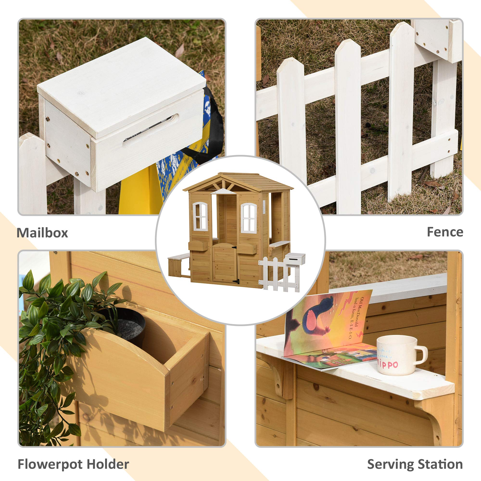 【Baby&Kids】Outdoor 【Baby&Kids】 Playhouse for Kids Wooden Cottage