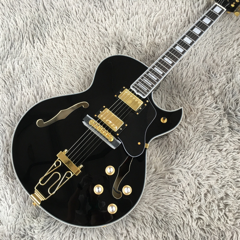 Hollow Body Byrdland Electric Guitar Gold Hardware Jazz Bridge Fast Ship