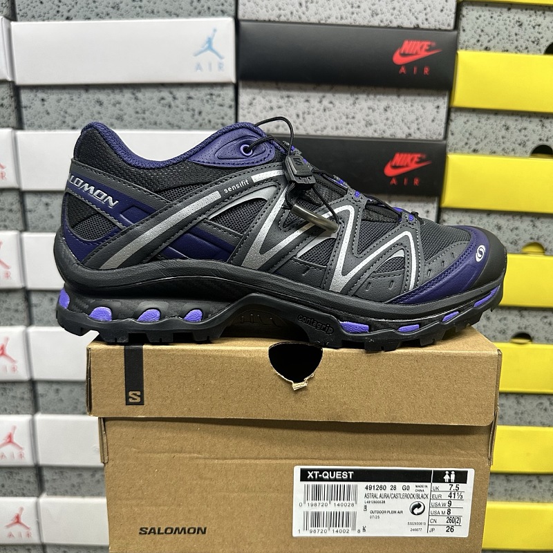 Salomon XT-Q Black Purple Sneakers