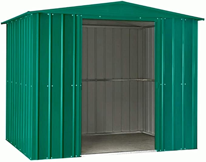 Anthracite Grey Metal Apex Roof Shed 6 x 5
