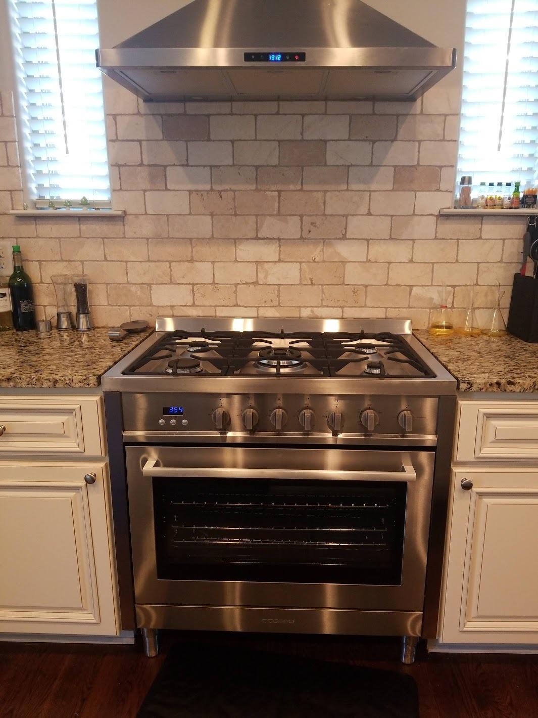 36 in. Gas Range with 5 Burner Cooktop