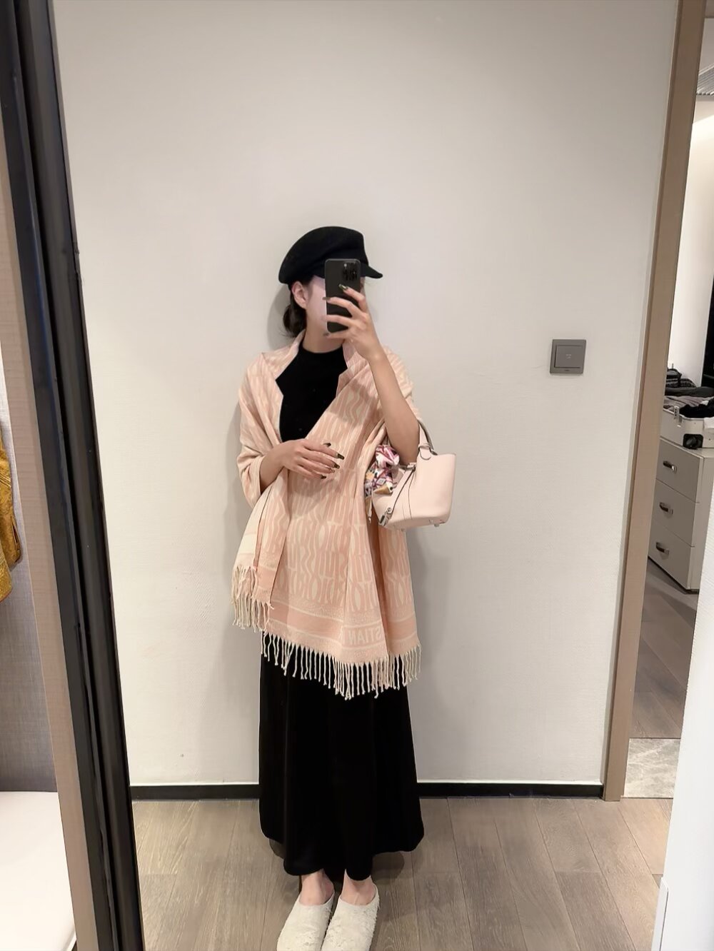 Dior Cashmere Scarf Pink Design B product images