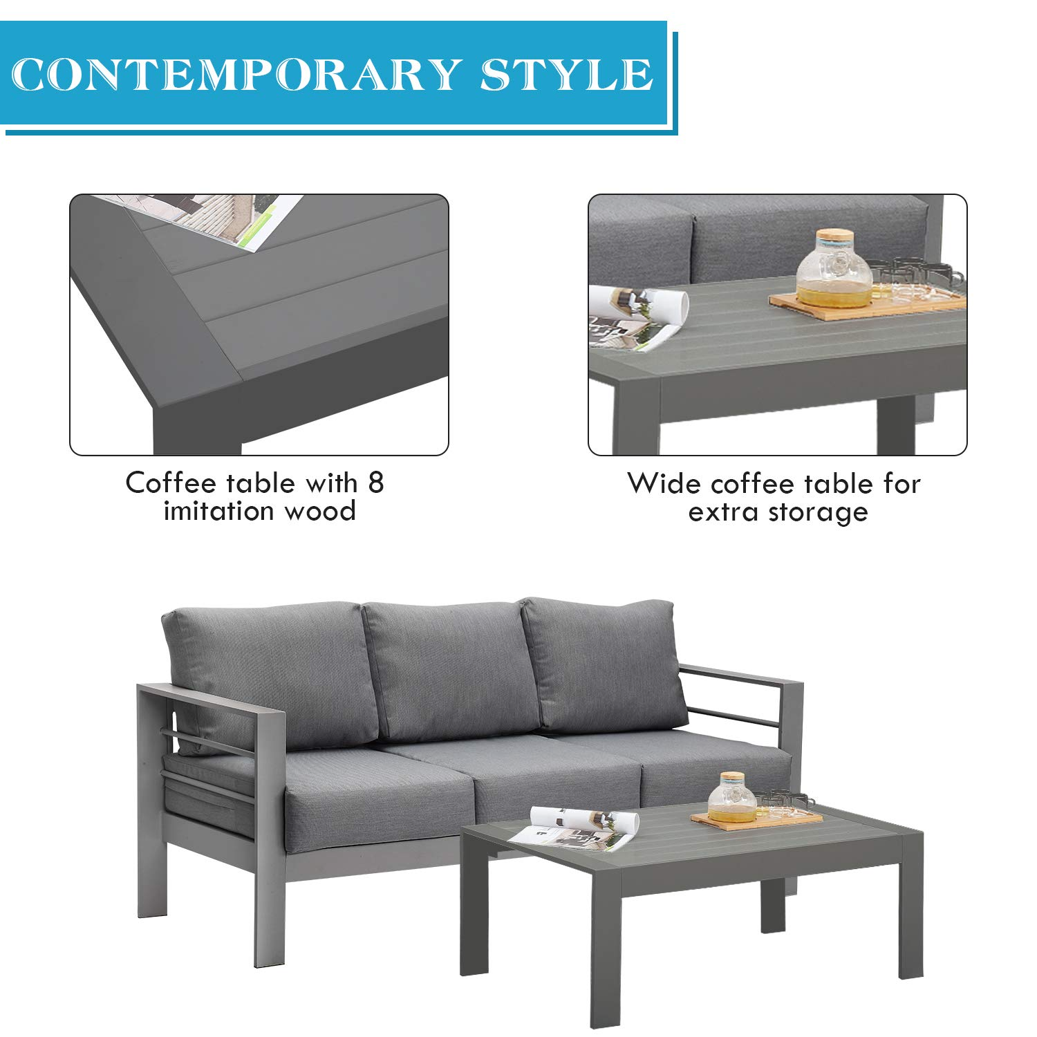 Aluminum Patio Furniture Set