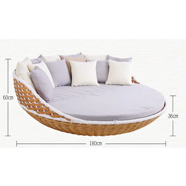 Outdoor rattan hammock round swing rattan chair bird's nest