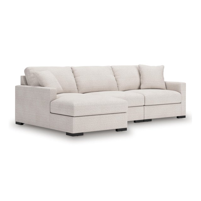 Omaha by Ashley 3-Piece Modular Next-Gen Nuvella™ Performance Fabric Sofa Chaise