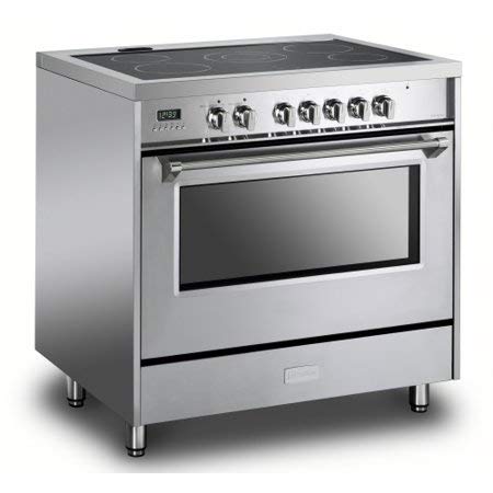 36 Inch 5.0 Cu Ft Electric Range Oven 5 Burners Dual Center