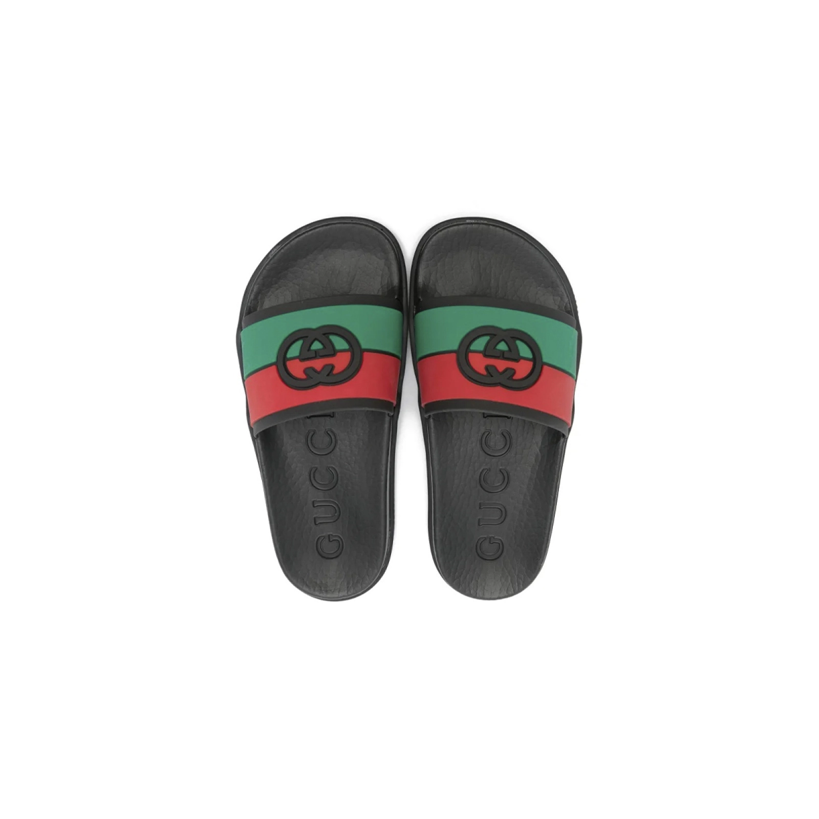 Gucci Slide Interlocking G-Black Red Green
