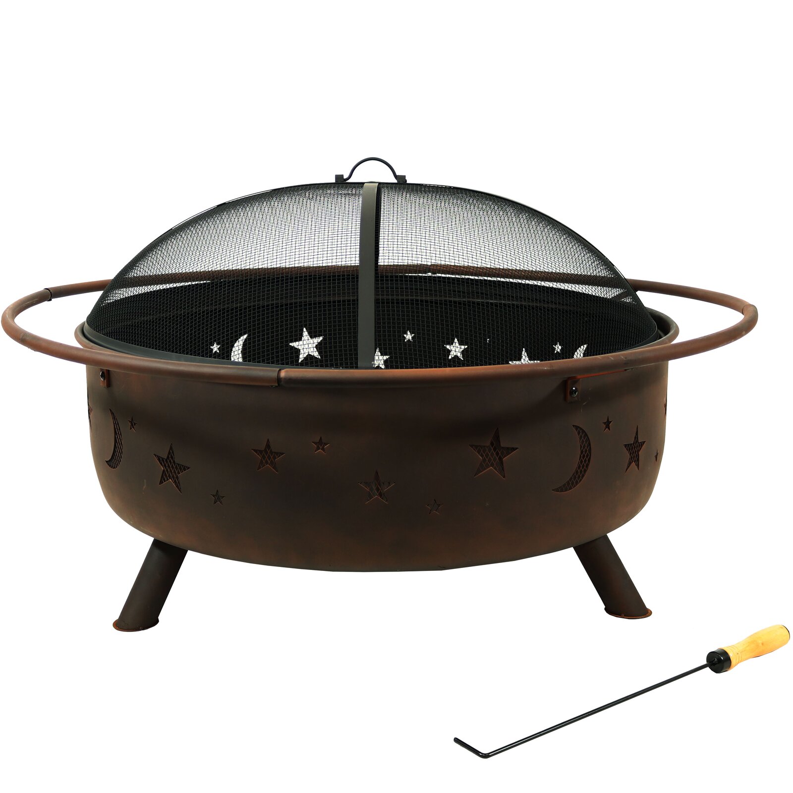 Gustafson 23'' H x 42'' W Steel Wood Burning Fire Pit