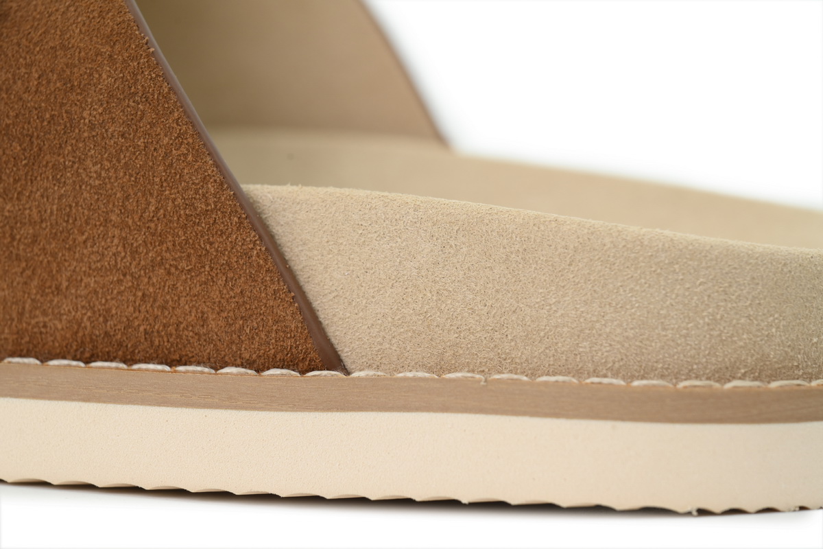 Brunello Cucinelli Suede Slide Sandals Brown