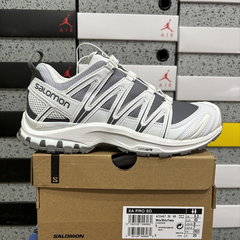 Salomon XA PRO 3D White Contrast Sneakers