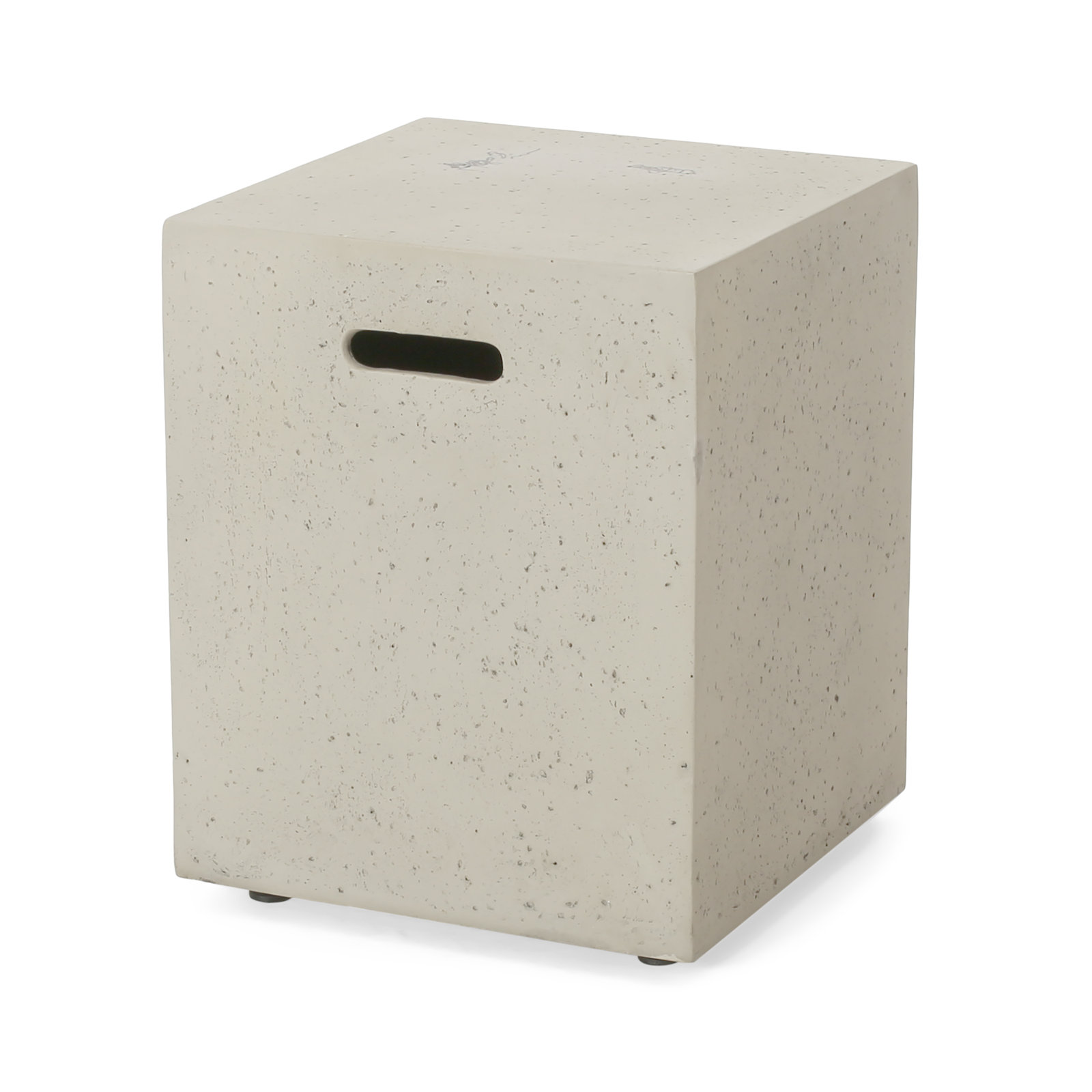 Belle 15'' H x 56'' W Concrete Propane Fire Pit Table