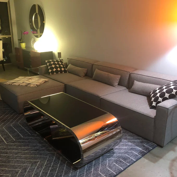 Jasonville Floor Shelf Coffee Table with Storage