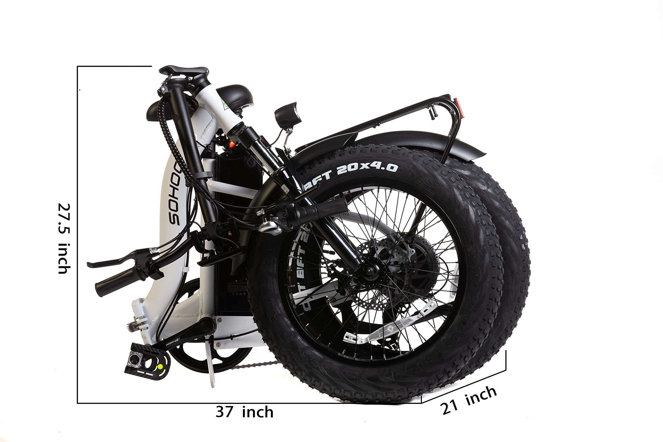 Adult Step-Over & Step-Thru Folding Fat Tire E-Bike Mountain