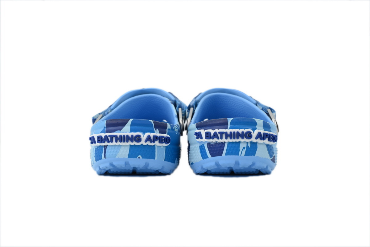 A Bathing Ape BAPE x Crocs Classic Clog ABC Camo Blue