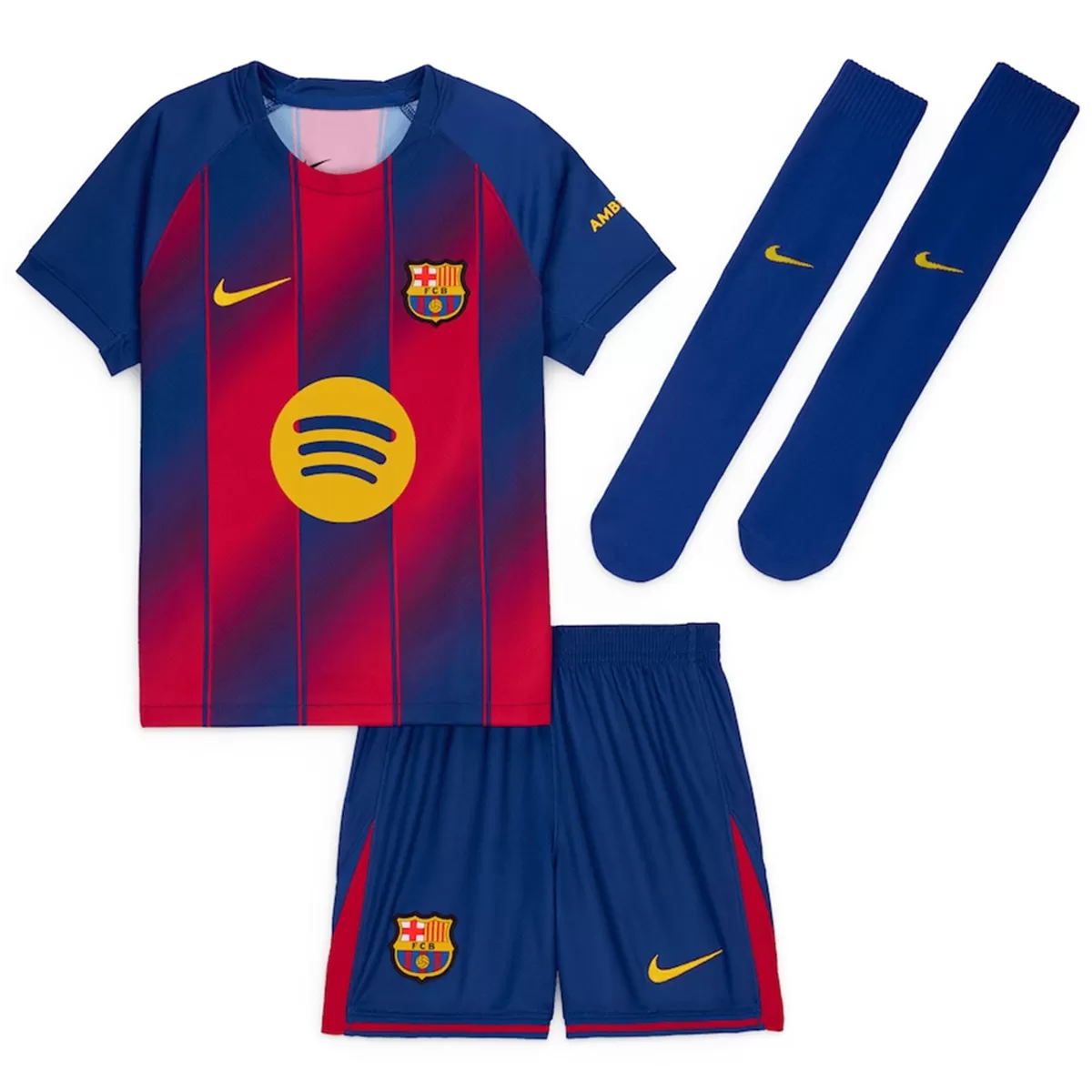 kids Barcelona Home Jersey Full Kit 25-26