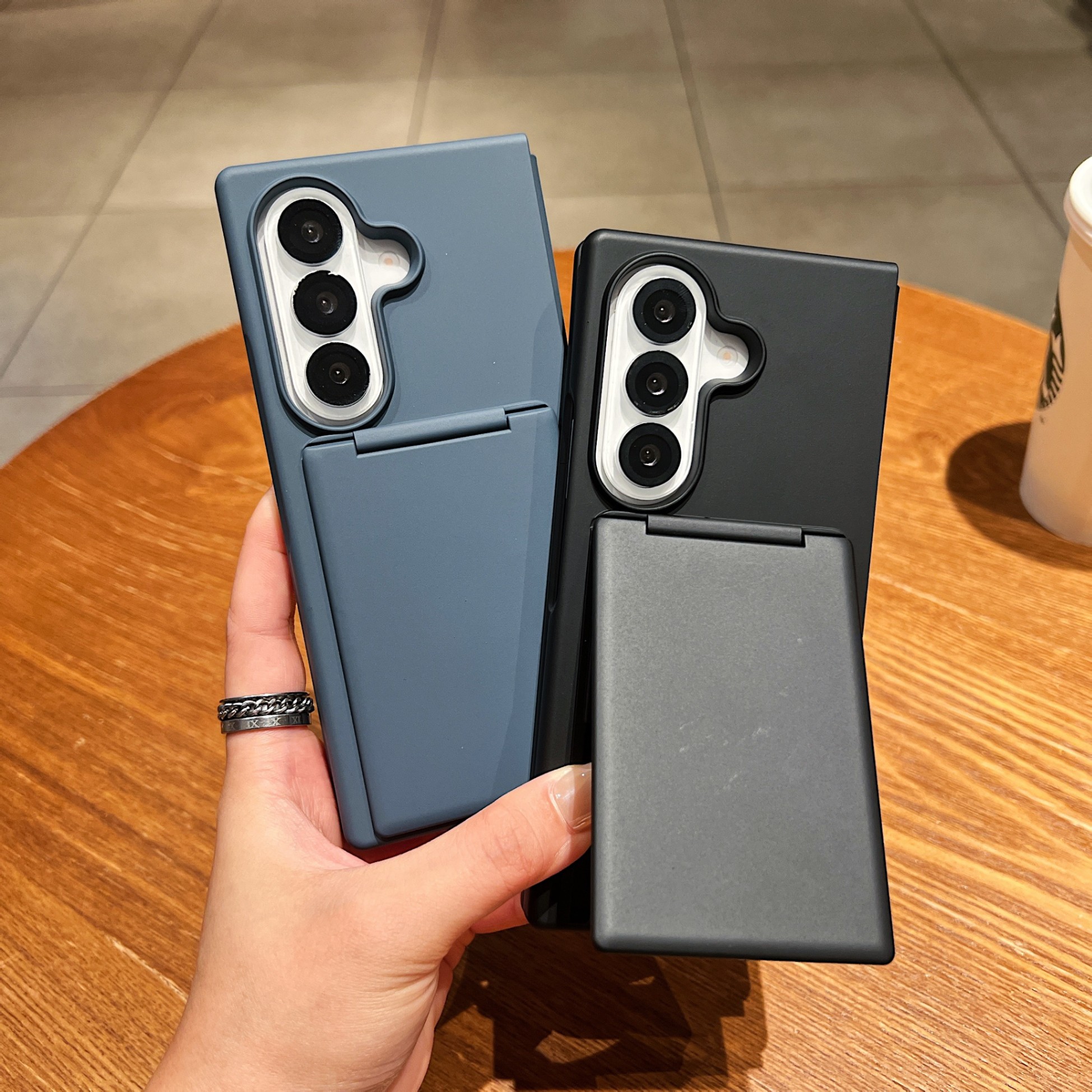 Galaxy Z Fold 7 Stand & Holder Card Slot - back view