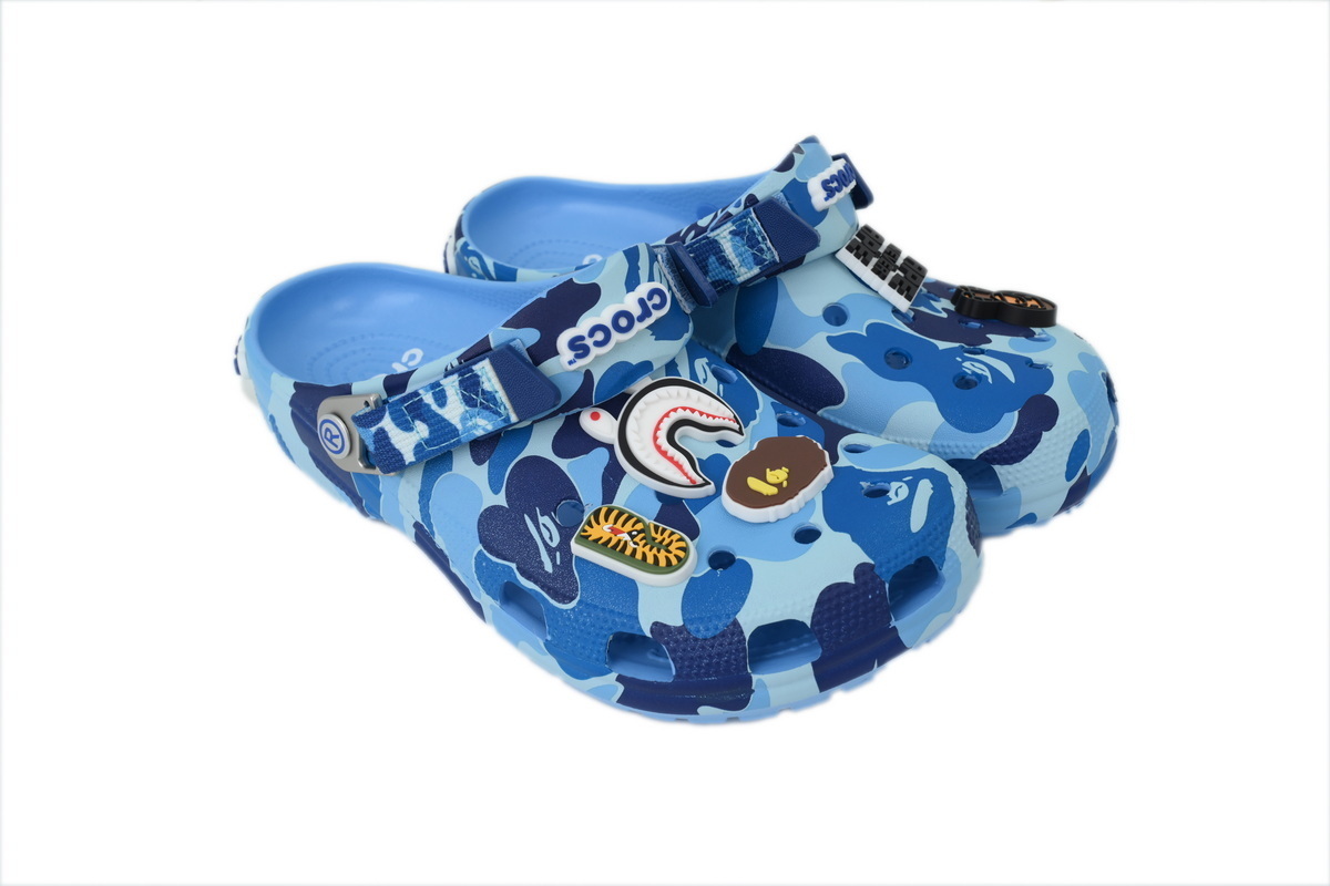 A Bathing Ape BAPE x Crocs Classic Clog ABC Camo Blue
