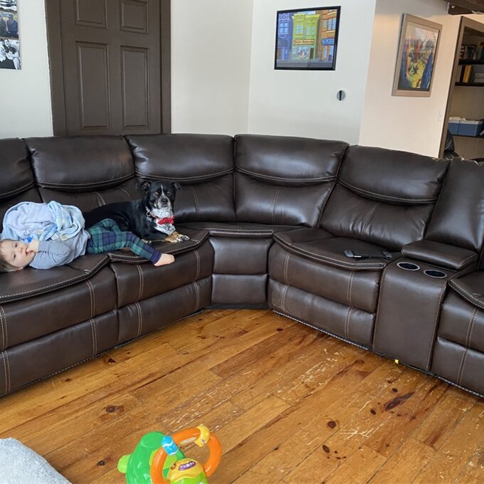 Mirabel 3 - Piece Vegan Leather Sectional