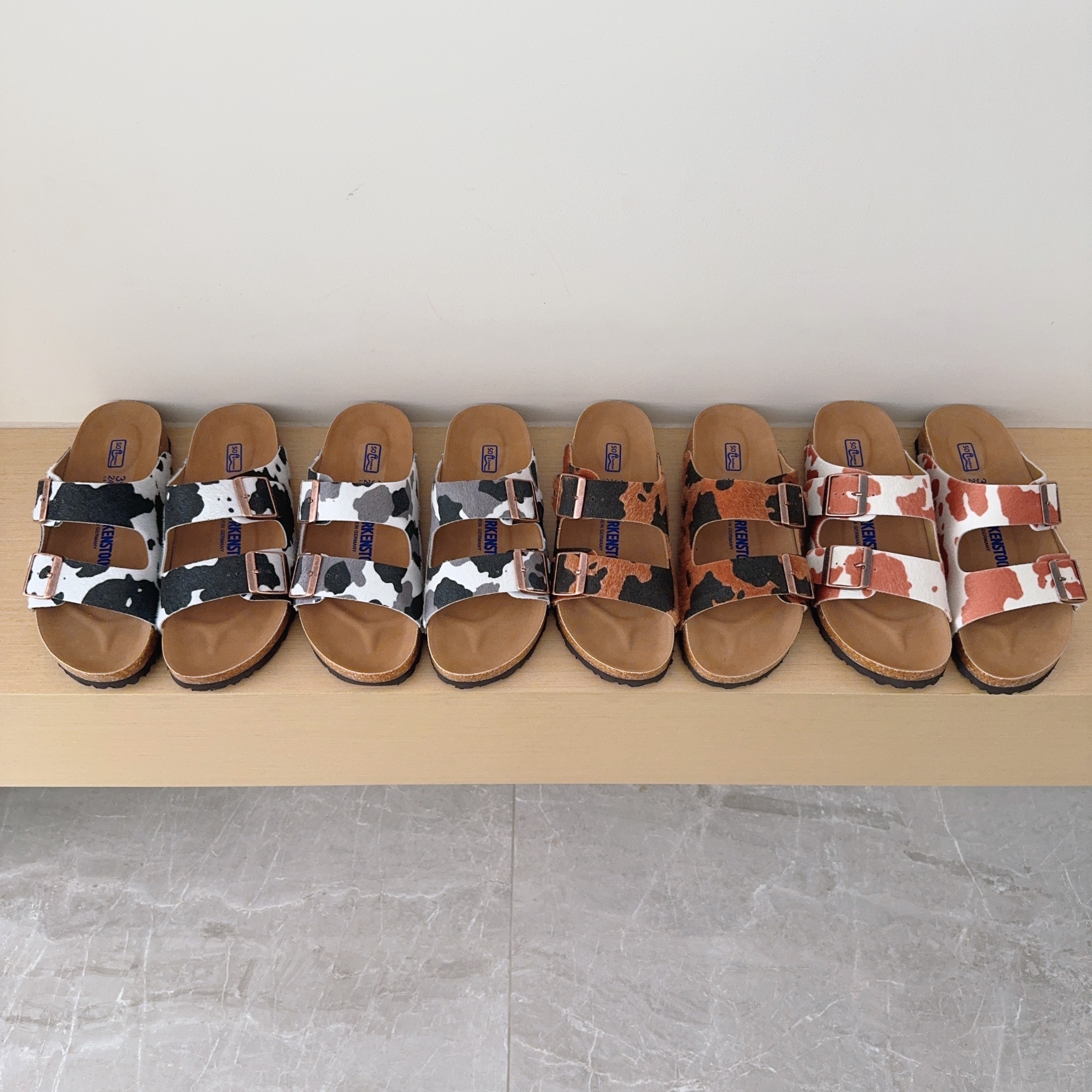 UGG Kids Pony Hair Series Birken-Style Two-Strap Sandals Adult And Kids