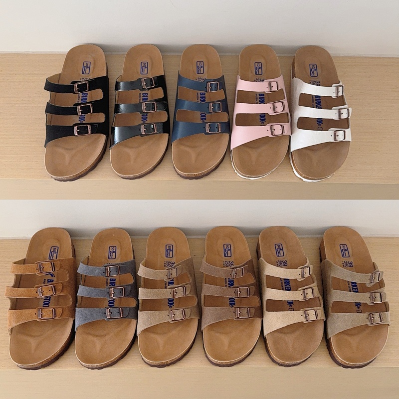 Birken-Style Three-Strap Sandals