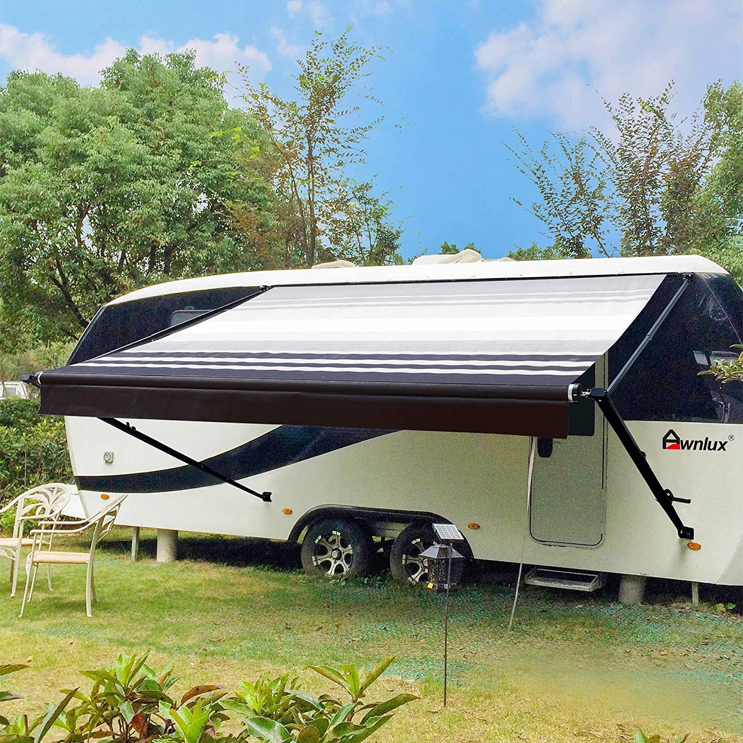 Manual Modular Retractable RV Awning Full Set Assemblies
